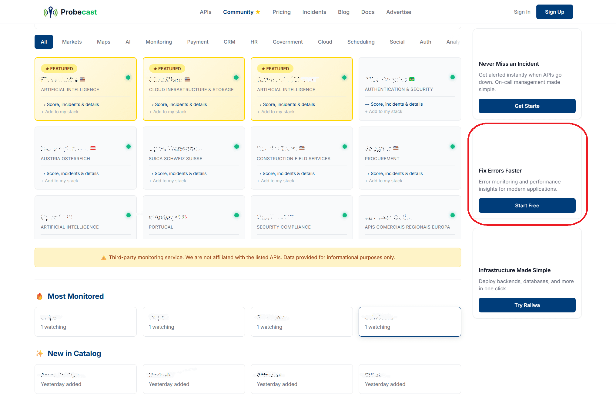 Sidebar Middle (Flip Card) placement preview
